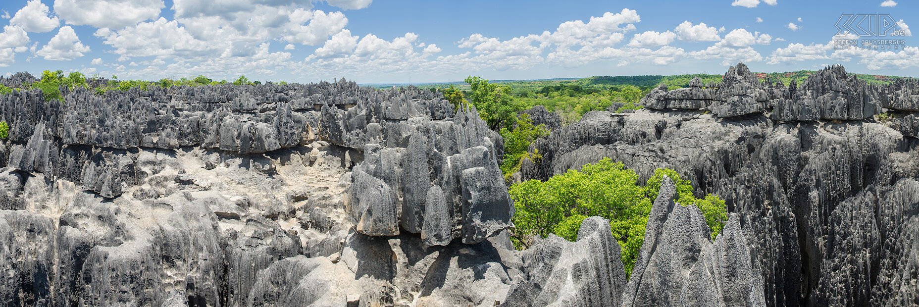 Big Tsingy - Andamozavaky  After a short climb you can reach the spectacular Andamozavaky viewpoint with is the highest roof of the Big Tsingy. It offers magnificent views on the limestone pinnacle rockformations. There is also a great suspension bridge.  Stefan Cruysberghs